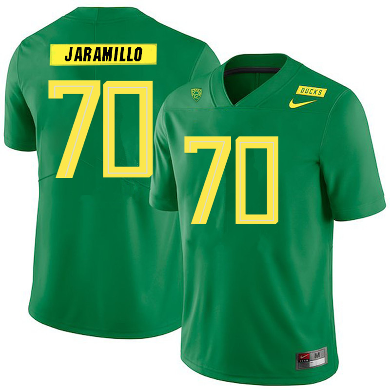 2019 Men #70 Dawson Jaramillo Oregon Ducks College Football Jerseys Sale-Green